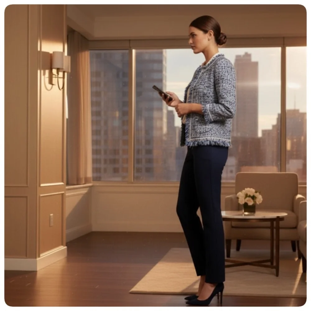 W BY WORTH TWEED BLAZER SIZE 4 - Picture 5 of 16